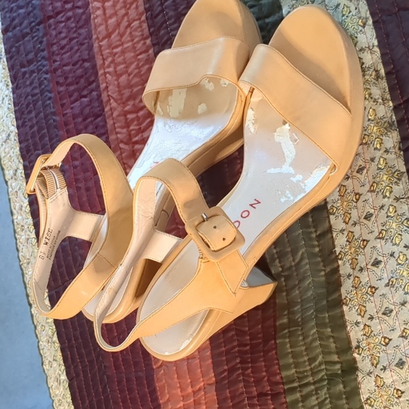SASHA LONDON* genuine leather strappy side buckle sandal size 8.5 ladies - Picture 3 of 12